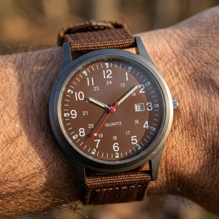 Military Watch with Nylon Strap – Water Resistant, Shockproof & Luminous Hands