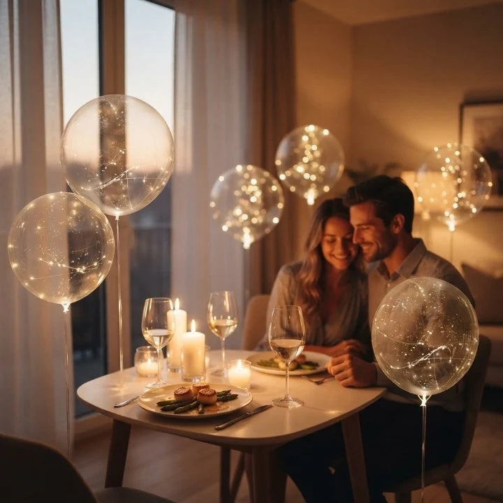 LED-Ballon-Set (10 Stück) – Warmes Licht ohne Steckdose für jeden Anlass