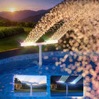 Solar Pool Fountain with RGB LED Light – Double Arch, Remote Control