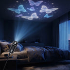 LED star projector with 10 projection inserts