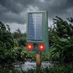 Solar-Tiervertreiber mit Ultraschall & LED-Blitz – Schutz bis 600 m², wetterfest