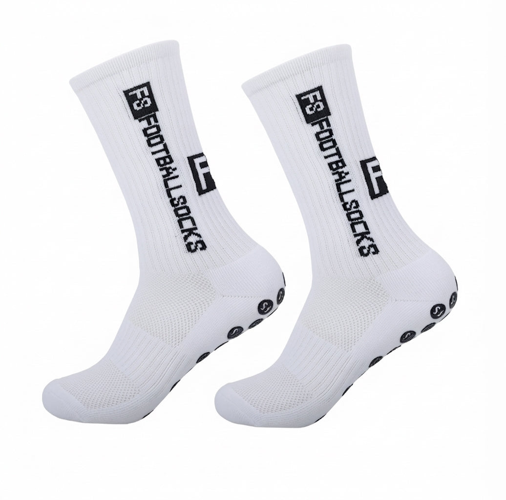 Sportsocken mit Silikon-Grip und Baumwoll-Spandex