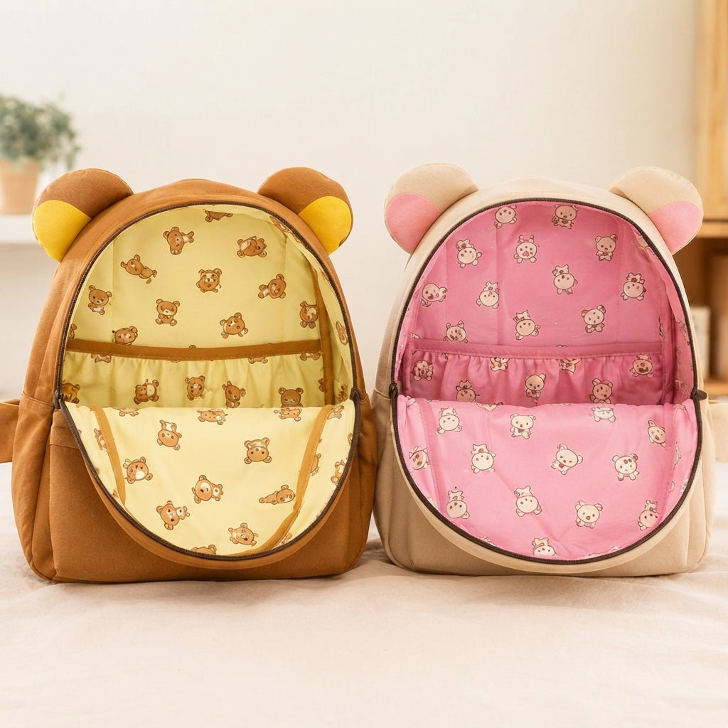 Bären-Rucksack Kawaii mit Ohren – Wasserabweisend