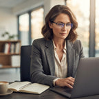 Bifocal reading glasses for near and far – semi-rimless, +1.0 to +4.0 dpt