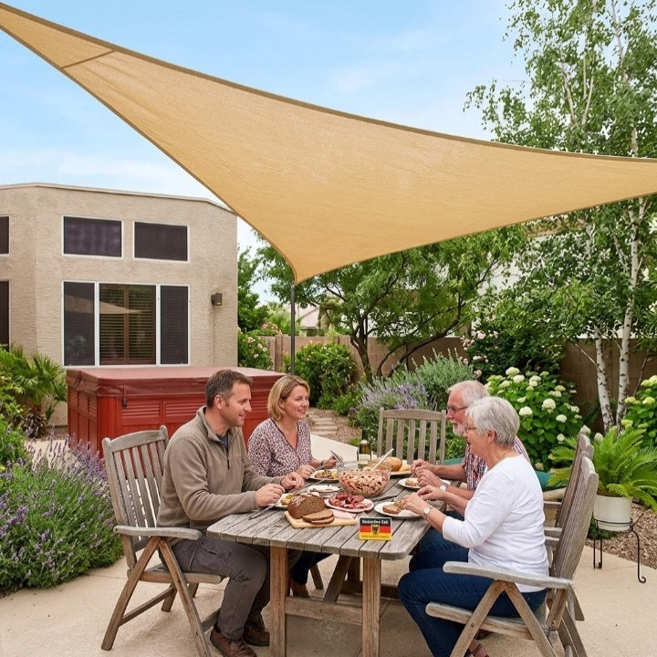 Triangular Sunshade Sail – UV and Weather Protection for Outdoors