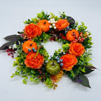 Herbstkranz Kunstblumen mit Kürbissen 40 cm