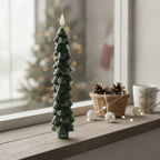 LED-Weihnachtsbaum-Kerze mit Flammeneffekt und Fernbedienung