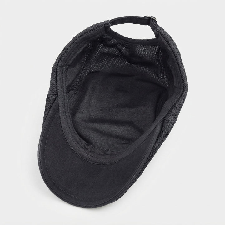Herren-Schiebermütze aus Baumwolle mit Mesh-Belüftung, verstellbar 58–59 cm, 5 Farben
