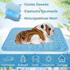 Kühlmatte Hund – Selbstkühlend, Waschbar, Größen XS bis 2XL