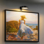 LED picture light magnetic – wireless, dimmable, no drilling needed
