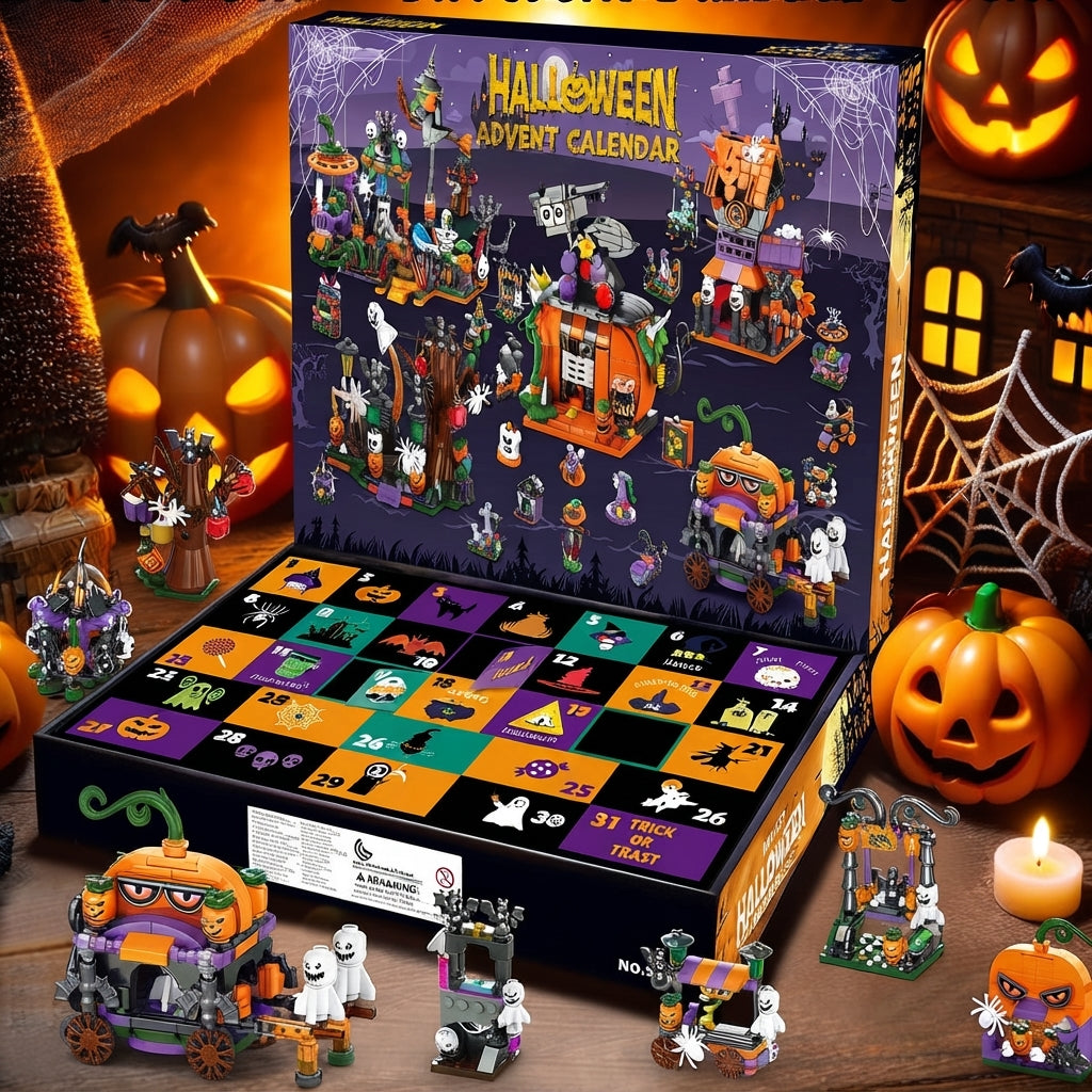 Halloween Adventskalender mit 31 Bauwerken zum Zusammenbauen