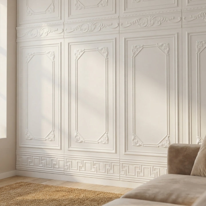 Self-adhesive 3D wall panels, waterproof, set of 10, 70×90 cm, 4mm, approx. 6.3 m²