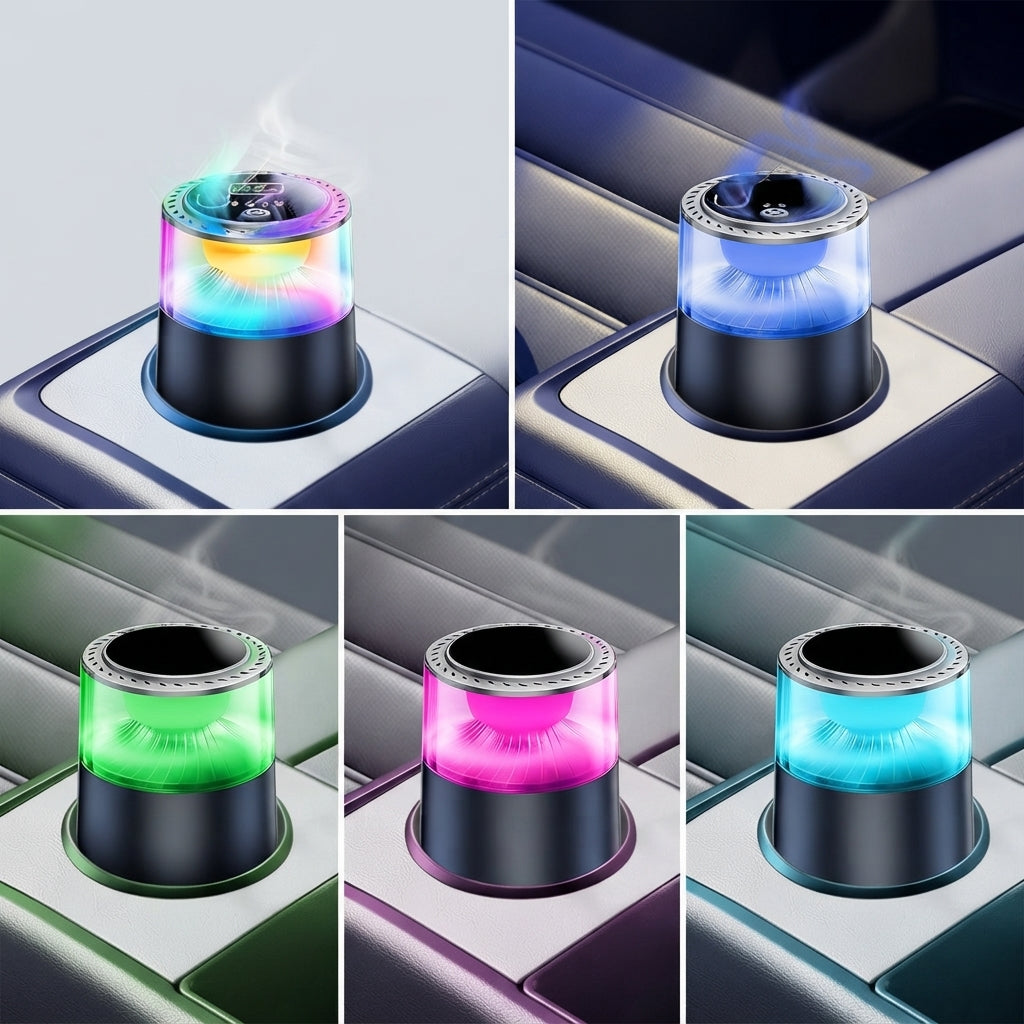 Auto-Aromadiffusor mit Ambiente-Licht und Sternenhimmel-Projektion