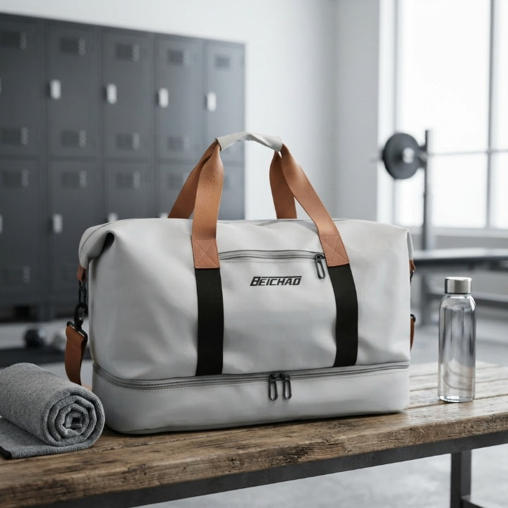 Sporttasche mit Schuhfach und Nass-Trocken-Trennung, 46 × 28 × 25 cm