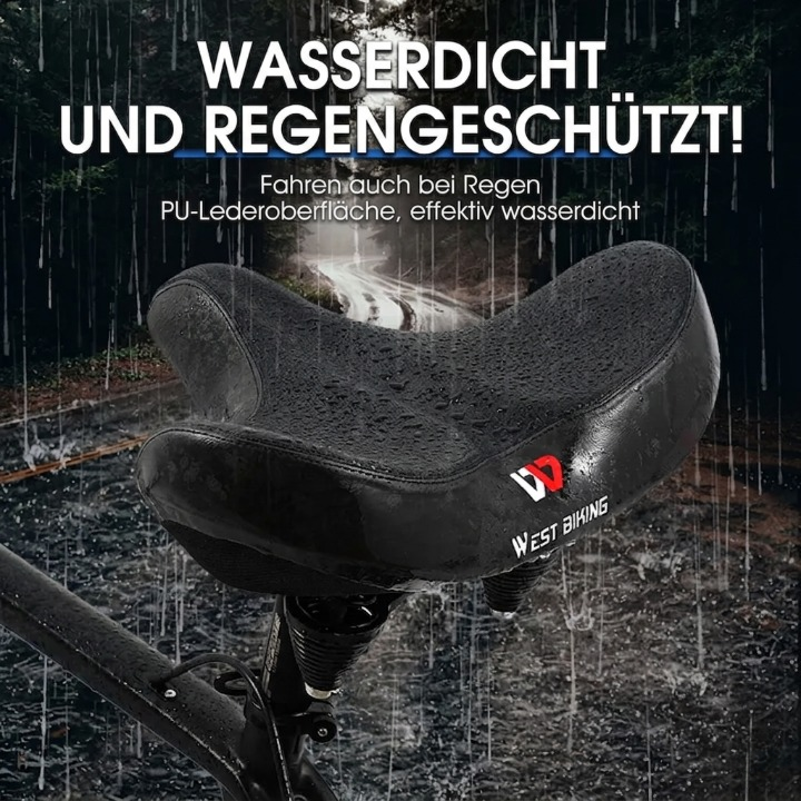 Extra Wide Bicycle Saddle – Ergonomic, Breathable, Suitable for Every Bike Type