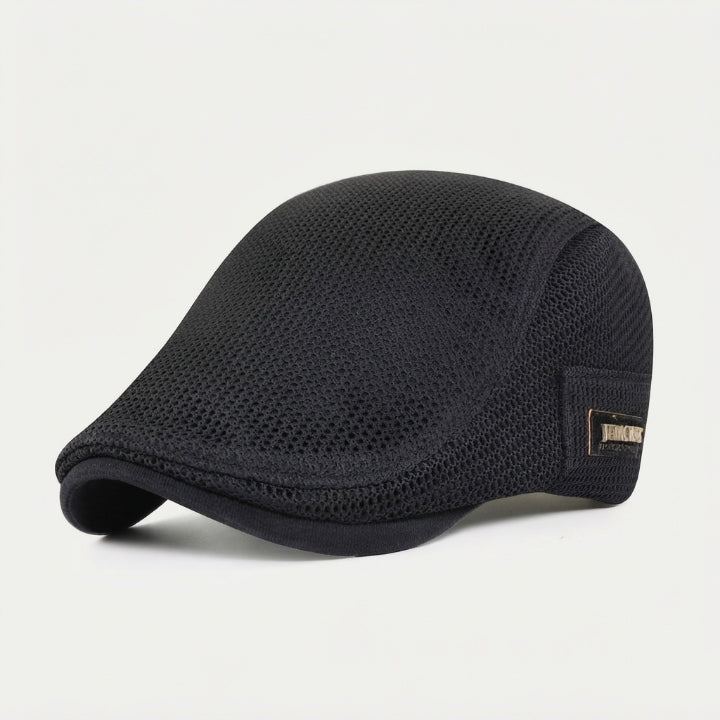 Men's Flat Cap with Mesh Ventilation – Cool & Adjustable