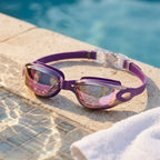 Schwimmbrille mit Anti-Fog-Beschichtung und UV-Schutz, verstellbares Kopfband, 5 Farben