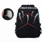 Kinder-Rucksack Hai-Motiv mit USB-Anschluss