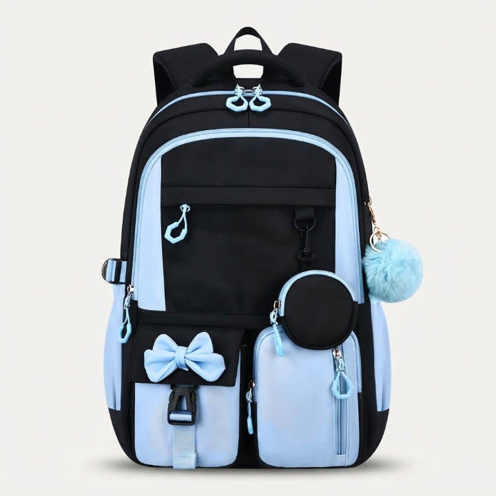 Schulrucksack mit Schleife – Leicht und Geräumig