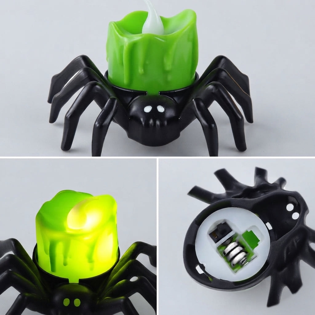 LED-Spinnenlichter Halloween
