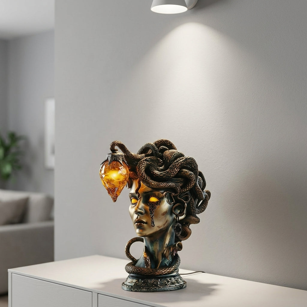 Medusa-Tischlampe mit LED-Beleuchtung