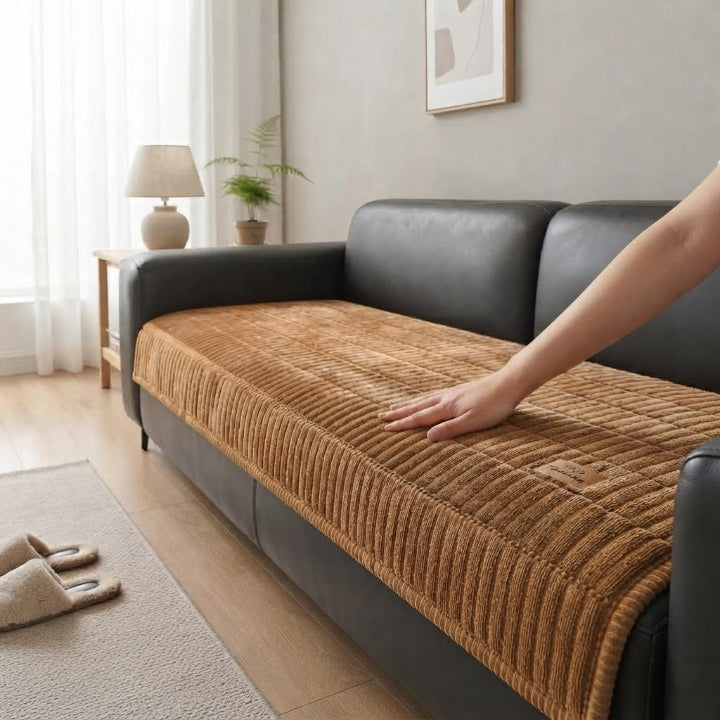 Quilted sofa cover – Protects against pet hair & wear