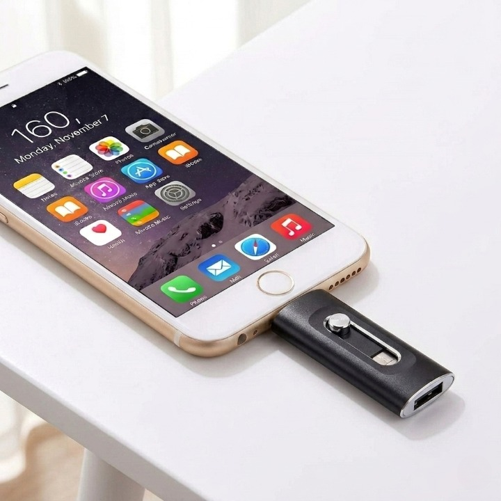 3-in-1 USB-Stick — Mehr Speicher für iPhone, Android & PC