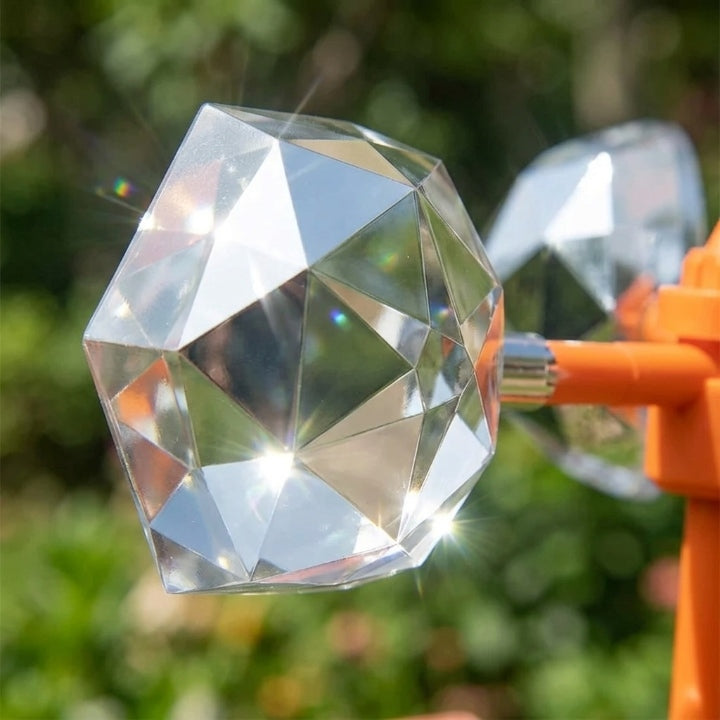 Solar-Vogelabwehr 360° mit Sound & Ultraschall, orange