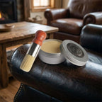 Lederpflege-Set – Balsam & Auftragspinsel für Möbel, Schuhe & Autositze
