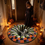 3D Vortex Teppich Halloween Motiv