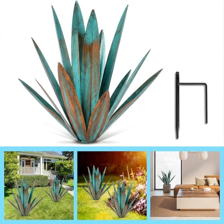 Metall-Agave Gartenfigur – Dekorative Skulptur für Garten & Terrasse