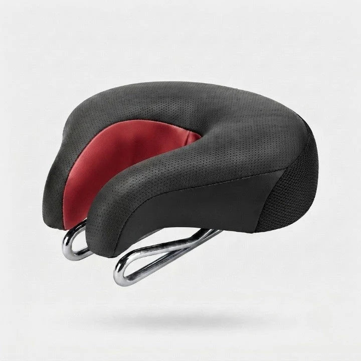 Ergonomischer Fahrradsattel noselos – breite Sitzfläche mit Federdämpfung