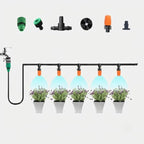 Bewässerungssystem mit Feinnebel-Sprühdüsen für Garten und Terrasse