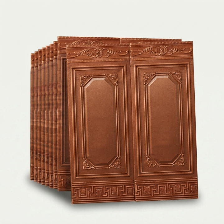 Self-adhesive 3D wall panels, waterproof, set of 10, 70×90 cm, 4mm, approx. 6.3 m²