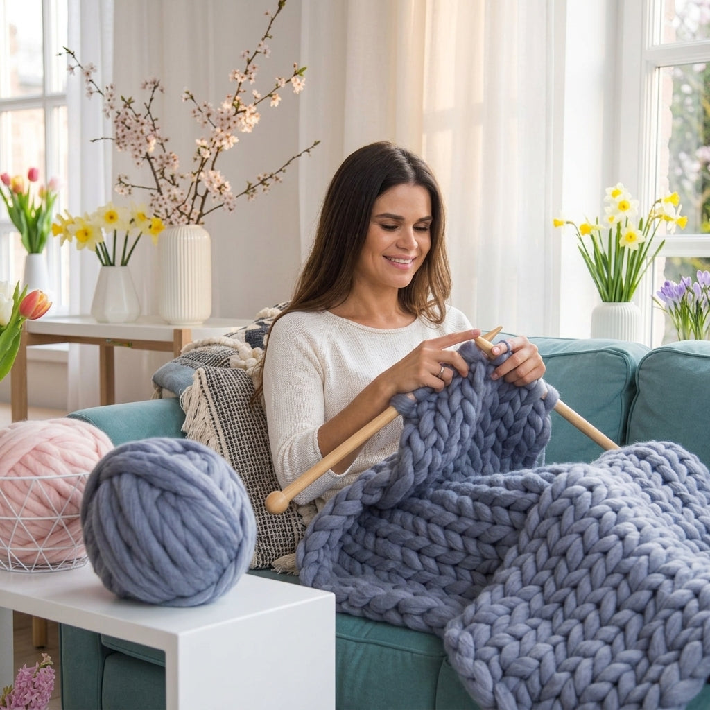 XXL Chunky Strickgarn 1500 g – Extra dick und weich
