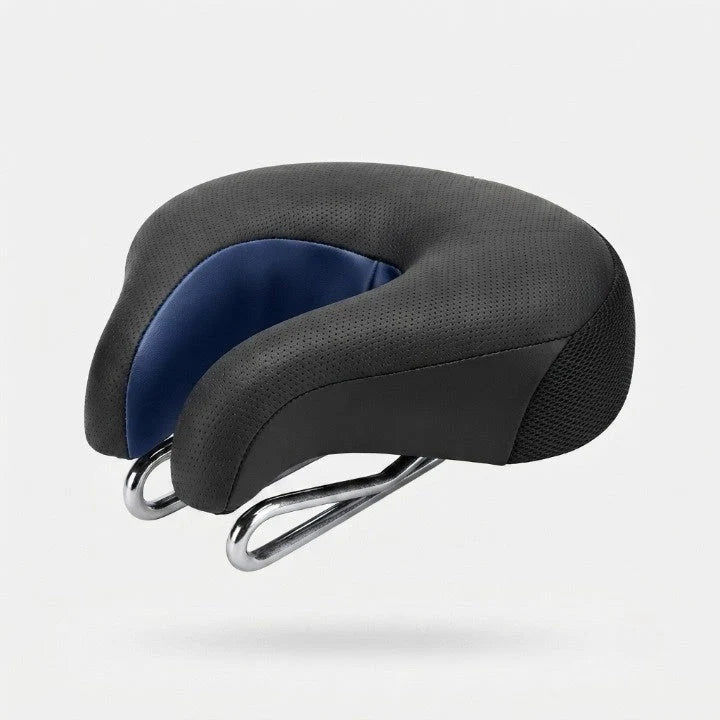 Ergonomischer Fahrradsattel noselos – breite Sitzfläche mit Federdämpfung