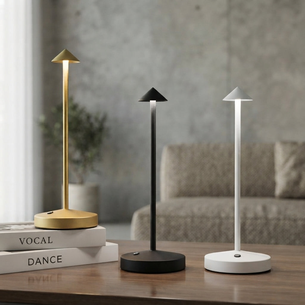 LED-Tischleuchte kabellos mit dimmbarem Licht