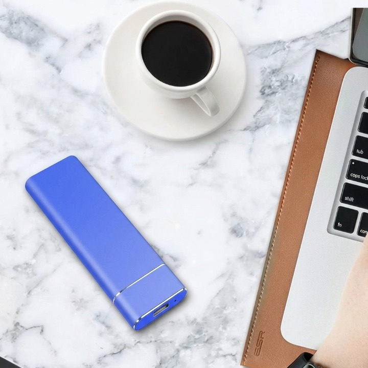 8TB External SSD — USB 3.1 Type-C, Plug & Play, Aluminum