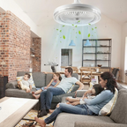 LED Ceiling Fan for Screw-In Installation – No Electrician Needed, Includes Remote Control
