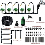 Drip irrigation system 15 m — 15 copper nozzles, tool-free, for pots & beds