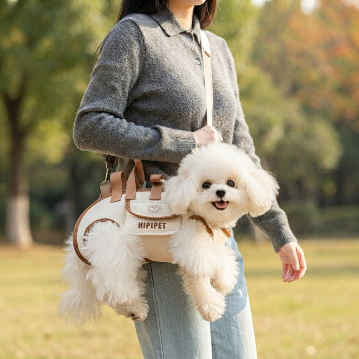 Hundetragetasche mit ergonomischer Trageweise