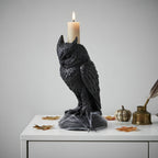 Kerzenhalter Gotik-Stil aus Kunstharz mit Tiermotiv