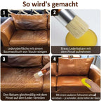 Lederpflege-Set – Balsam & Auftragspinsel für Möbel, Schuhe & Autositze