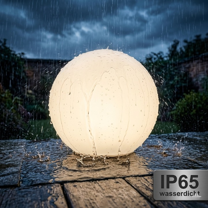 LED-Kugelleuchte Farbwechsel wasserdicht – IP65, 16 Farben, USB aufladbar