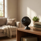 WiFi Mini Überwachungskamera 1080P mit Magnethalterung & Bewegungsalarm, Ø 4,3 × 2,5 cm