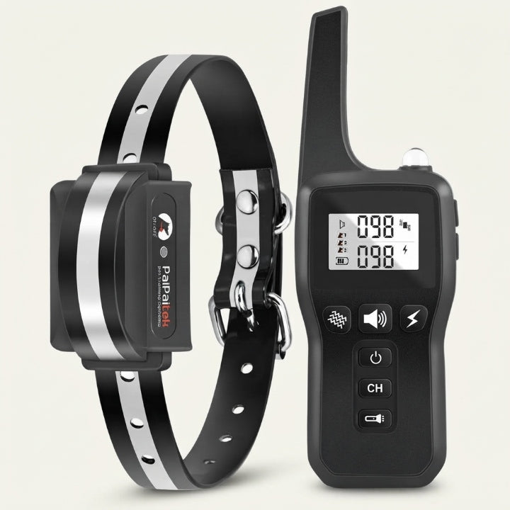 Dog collar with remote control, 1000 m range – IP67 waterproof