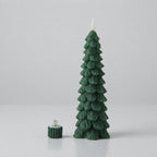 LED-Weihnachtsbaum-Kerze mit Flammeneffekt und Fernbedienung