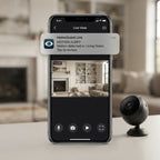 WiFi Mini Überwachungskamera 1080P mit Magnethalterung & Bewegungsalarm, Ø 4,3 × 2,5 cm