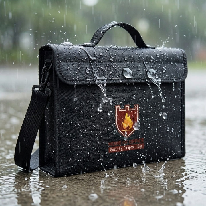 Fireproof Document Bag with Shoulder Strap