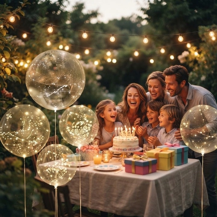LED Balloon Set with 10 Pieces – Warm Glow for Every Occasion